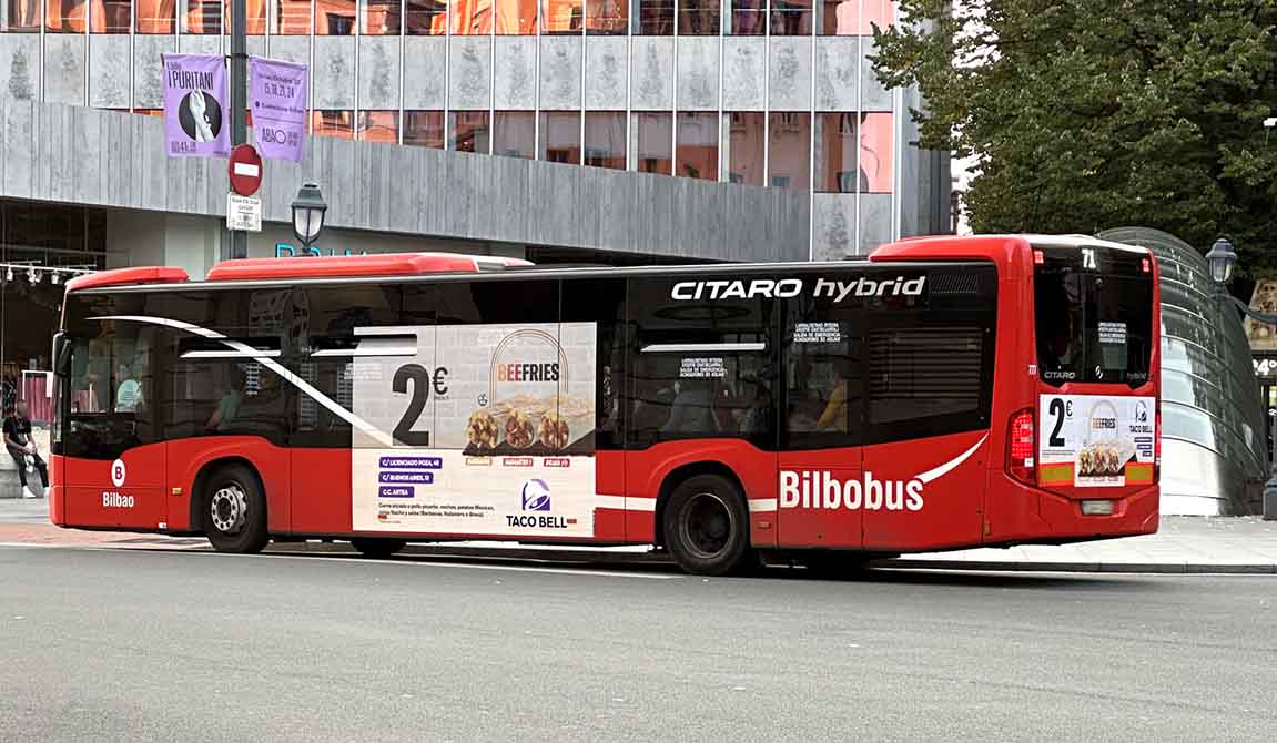 Publicidad en Autobuses en Bilbao