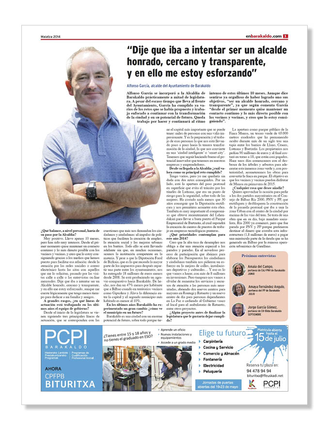 Publicidad Centros Formativos Bituritxa