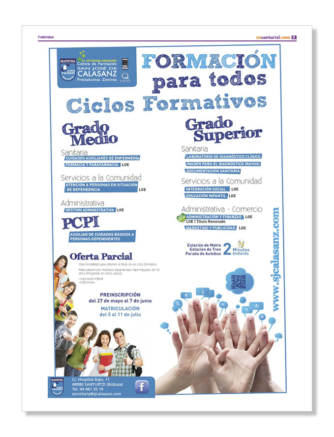 Publicidad Centros Formativos Calasanz