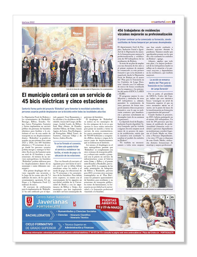 Publicidad Centros Formativos Javerianas
