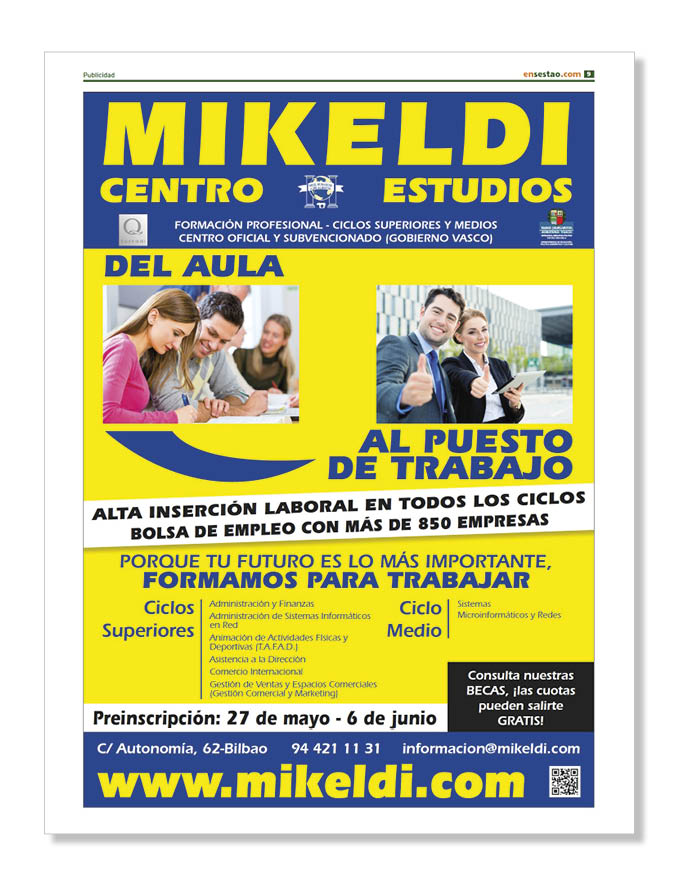 Publicidad Centros Formativos Mikeldi