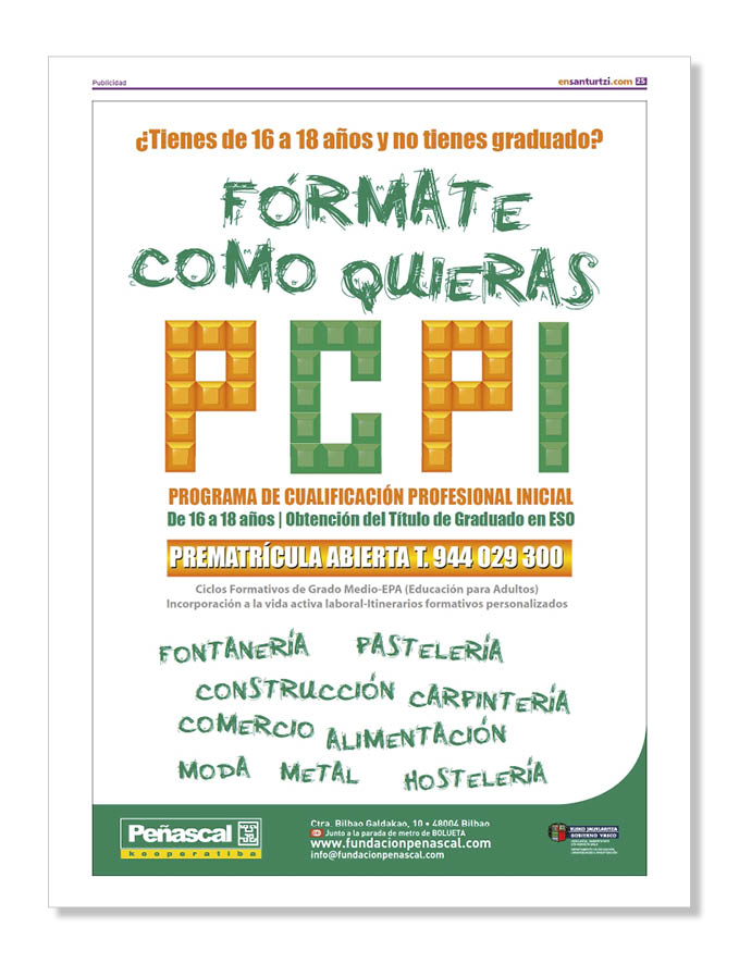 Publicidad Centros Formativos Peñascal