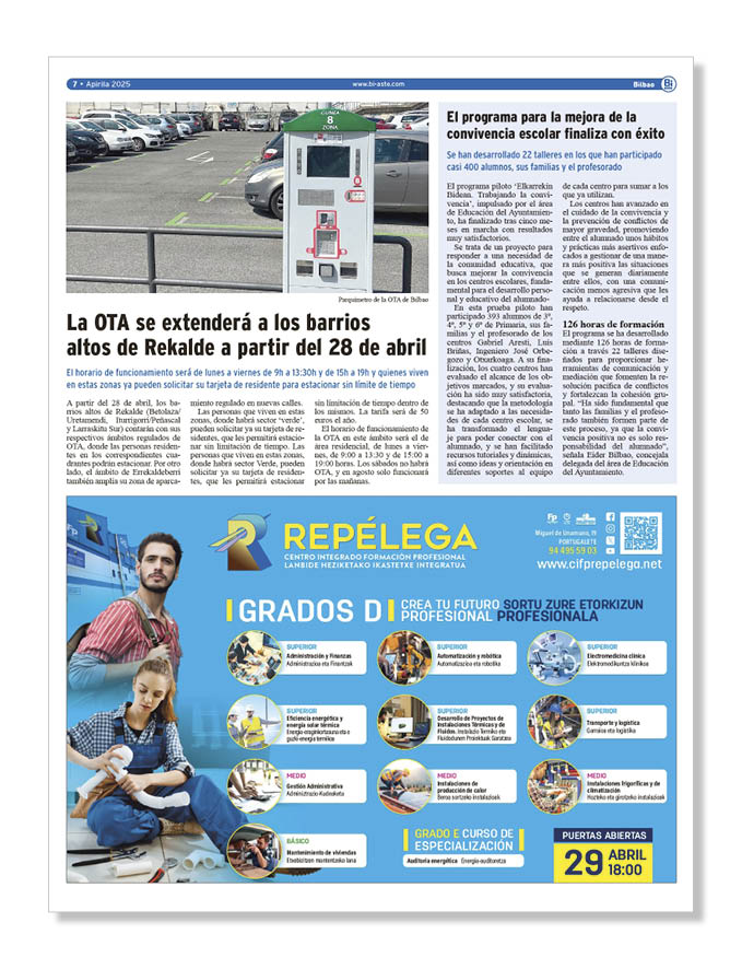 Publicidad Centros Formativos Repelega