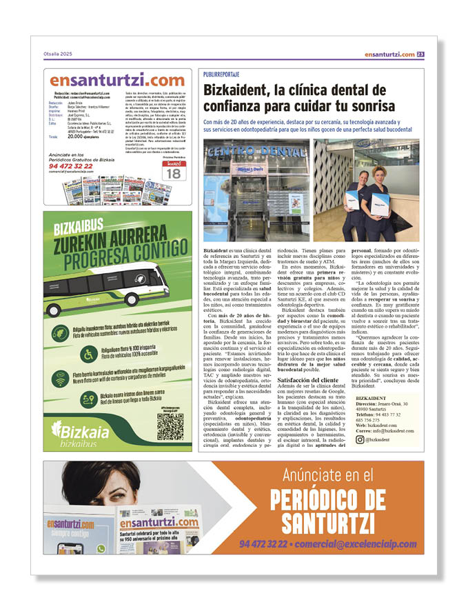 Publicidad Centros Sanitarios Bizkaident