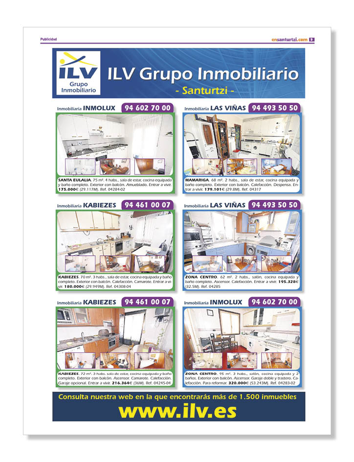Publicidad Promociones Inmobiliarias ILV Inmogrupo